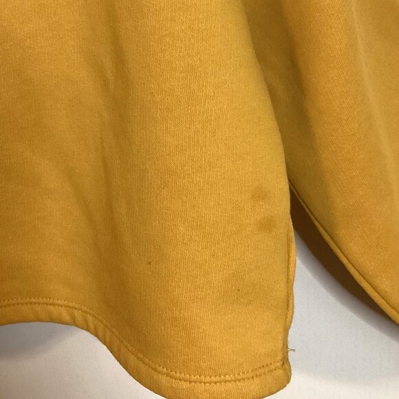 Divided Basics Women's Yellow Cropped Hoodie Size M Oversized Baggy - Picture 8 of 8